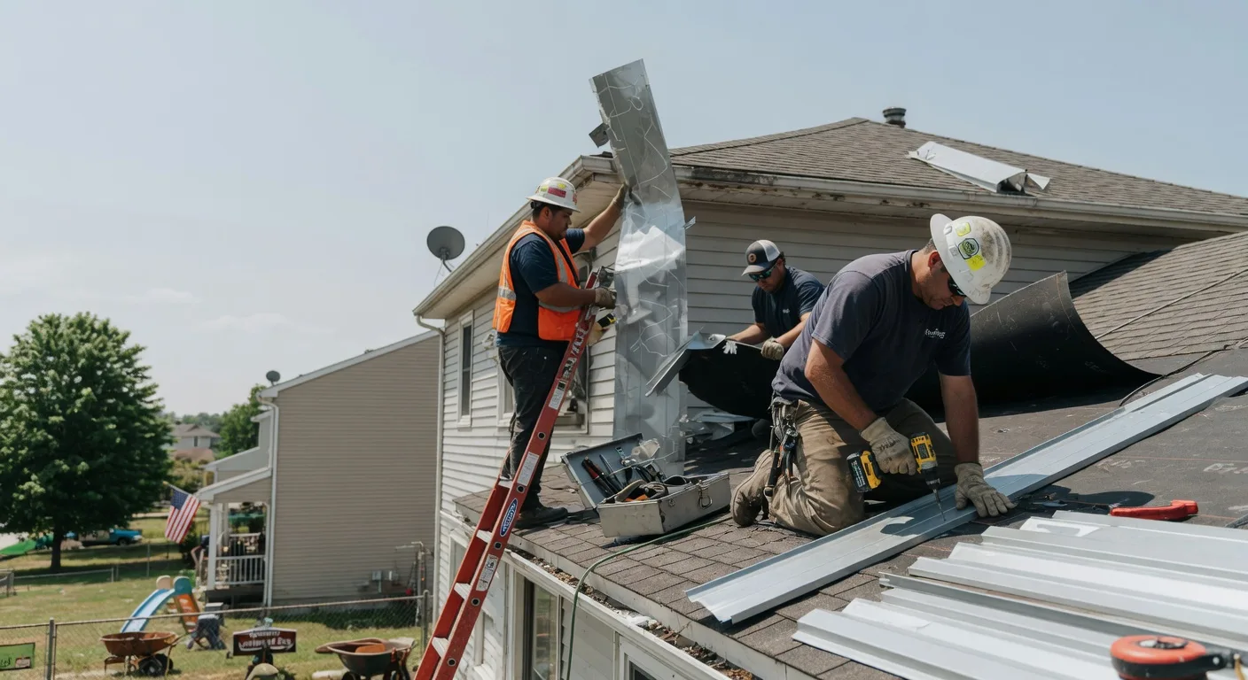 Storm Damage Metal Roof Repair in Portal, GA